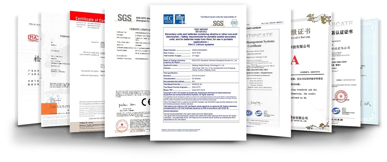 Our Certificate Our Certificate